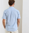 Coastal Stripe Cotton Lyocell Sport Shirt in Bluebird by Peter Millar