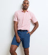 Coastal Stripe Cotton Lyocell Sport Shirt in Venetian Pink by Peter Millar