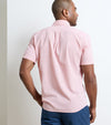 Coastal Stripe Cotton Lyocell Sport Shirt in Venetian Pink by Peter Millar