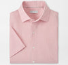 Coastal Stripe Cotton Lyocell Sport Shirt in Venetian Pink by Peter Millar