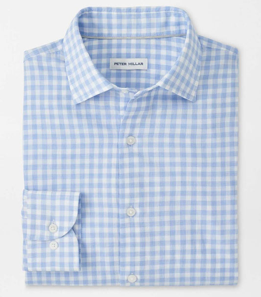 Breeze Cotton Lyocell Sport Shirt in Bluebird by Peter Millar