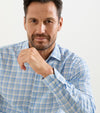 Waterrock Cotton Lyocell Sport Shirt in Stream Blue by Peter Millar