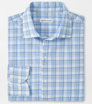Waterrock Cotton Lyocell Sport Shirt in Stream Blue by Peter Millar