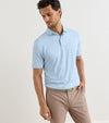Keynote Performance Jersey Polo in Blue Frost by Peter Millar