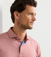 Keynote Performance Jersey Polo in Faded Scarlet by Peter Millar