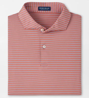 Keynote Performance Jersey Polo in Faded Scarlet by Peter Millar