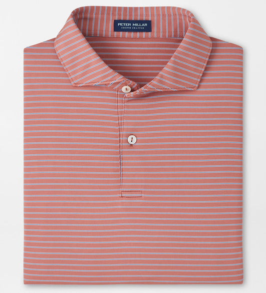 Keynote Performance Jersey Polo in Faded Scarlet by Peter Millar