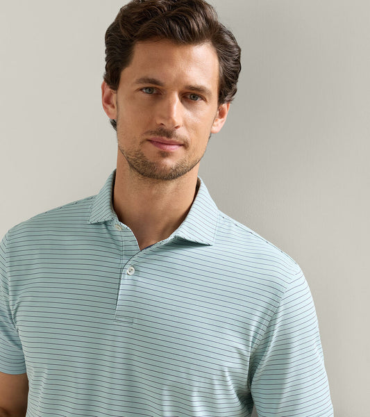 Keynote Performance Jersey Polo in Light Willow by Peter Millar