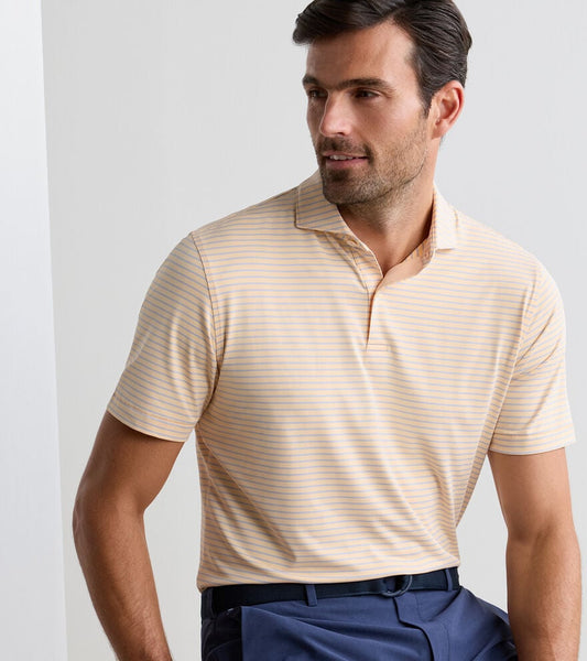 Keynote Performance Jersey Polo in Light Orange Sherbert by Peter Millar