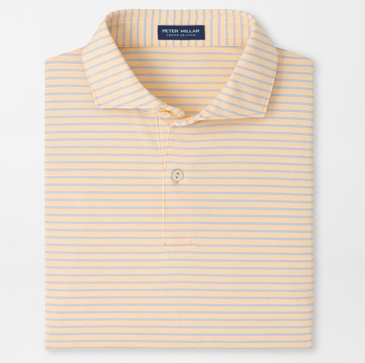 Keynote Performance Jersey Polo in Light Orange Sherbert by Peter Millar