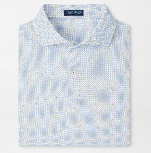 Alder Performance Jersey Polo in White by Peter Millar