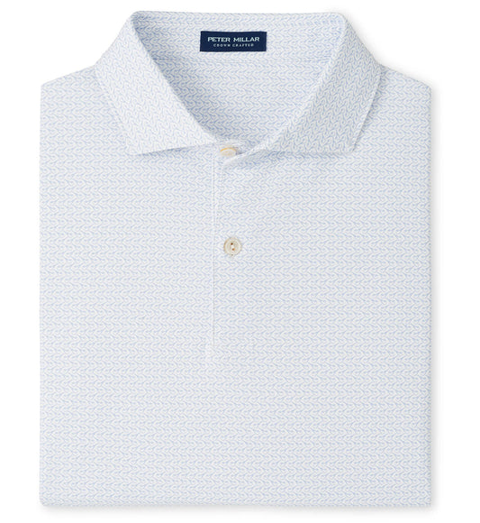 Briar Performance Jersey Polo in White by Peter Millar