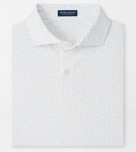 Fermata Performance Jersey Polo in White by Peter Millar