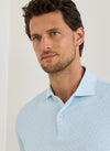 Soprano Waves Performance Jersey Polo in Blue Brisk by Peter Millar