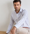 Main Performance Poplin Sport Shirt in Blue Frost by Peter Millar
