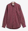 Bank Regular Long-Sleeved Shirt in Dark Bordeaux by Barbour
