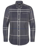 Dunoon Tailored Fit Shirt in Graphite by Barbour