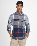 Dunoon Tailored Fit Shirt in Blue Granite by Barbour