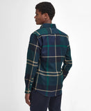 Dunoon Tailored Fit Shirt in Green Loch by Barbour