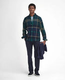 Dunoon Tailored Fit Shirt in Green Loch by Barbour