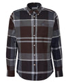 Dunoon Tailored Long-Sleeved Shirt in Midnight Oak Tartan by Barbour