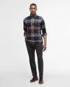 Dunoon Tailored Long-Sleeved Shirt in Midnight Oak Tartan by Barbour