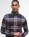 Dunoon Tailored Long-Sleeved Shirt in Midnight Oak Tartan by Barbour