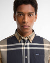 Dunoon Tailored Long-Sleeved Shirt in Birchwood Dress Tartan by Barbour