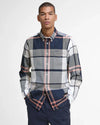 Dunoon Tailored Long-Sleeved Shirt in Riverstone Tartan by Barbour