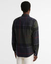 Dunoon Tailored Long-Sleeved Shirt in Shadow Classic Tartan by Barbour