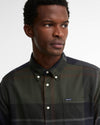 Dunoon Tailored Long-Sleeved Shirt in Shadow Classic Tartan by Barbour