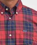 Wetheram Tailored Fit Shirt in Red by Barbour