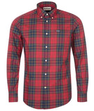 Wetheram Tailored Fit Shirt in Red by Barbour