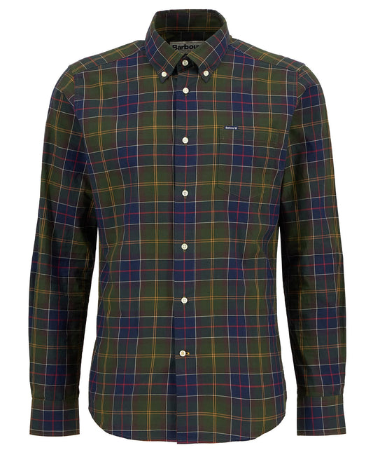 Wetheram Tailored Long-Sleeved Shirt in Classic Tartan by Barbour