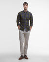 Wetheram Tailored Long-Sleeved Shirt in Classic Tartan by Barbour