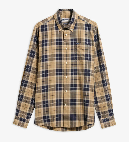 Wetheram Tailored Long-Sleeved Shirt in Birchwood Dress Tartan by Barbour