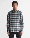 Fortrose Tailored Long-Sleeved Shirt in Evergreen Tartan by Barbour