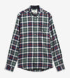 Fortrose Tailored Long-Sleeved Shirt in Evergreen Tartan by Barbour