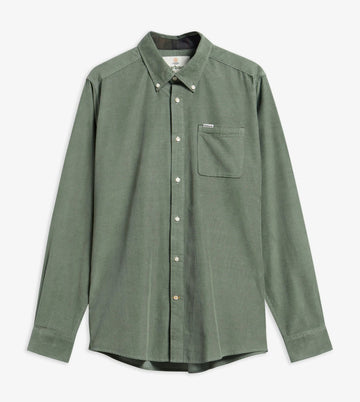 Ramsey Tailored Long-Sleeved Shirt in Agave Green by Barbour