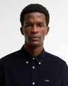 Ramsey Tailored Long-Sleeved Shirt in Navy by Barbour