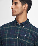 Kyeloch Tailored Shirt in Green Loch by Barbour