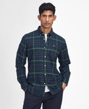 Kyeloch Tailored Shirt in Green Loch by Barbour