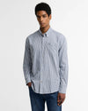 Padshaw Tailored Long-Sleeved Shirt in Blue by Barbour