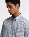 Padshaw Tailored Long-Sleeved Shirt in Blue by Barbour