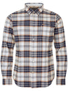 Portdown Tailored Long-Sleeved Shirt in Ecru by Barbour