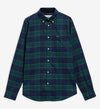 Portdown Tailored Long-Sleeved Shirt in Dark Navy by Barbour