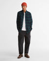 Portdown Tailored Long-Sleeved Shirt in Dark Navy by Barbour