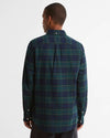 Portdown Tailored Long-Sleeved Shirt in Dark Navy by Barbour