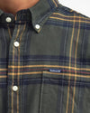 Portdown Tailored Long-Sleeved Shirt in Olive by Barbour