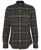 Portdown Tailored Fit Shirt in Olive by Barbour